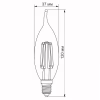 Лампочка Videx Filament C37FtA 6W E14 2200K 220V (VL-C37FtA-06142) - Image 3