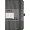 Еженедельник Axent датированный 2026 Partner Lines 125х195, серый (8515-26-03-A) - Image 2