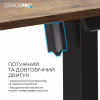 Компьютерный стол OfficePro ODE1470DW Dark Wood/Black (ODE1470DW) - Image 5