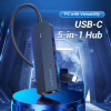 Концентратор Vention USB-C to 3xUSB 2.0+MicroUSB+RJ45 100M Ethernet black (TGOBB) - Image 2