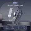 Концентратор Choetech USB 3.1 to 3хUSB 3.0+RJ45(1GB) Ethernet 4in1 (HUB-U02-BK) - Image 3