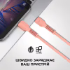 Дата кабель USB-C to Lightning 1.0m AR88 3A Peach Armorstandart (ARM65289) - Image 3