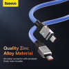 Дата кабель USB-C to USB-C 1.0m CoolPlay Fast Charging 100W blue Baseus (CAKW000203) - Image 8