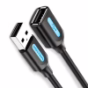 Дата кабель USB 2.0 AM/AF 1.5m black Vention (CBIBG) - Image 2