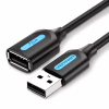 Дата кабель USB 2.0 AM/AF 1.5m black Vention (CBIBG) - Image 3