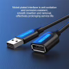 Дата кабель USB 2.0 AM/AF 1.5m black Vention (CBIBG) - Image 5