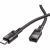 Дата кабель USB-C M/F 1.2m extension U107 black HOCO (6931474789990) - Image 2