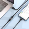 Дата кабель USB-C M/F 1.2m extension U107 black HOCO (6931474789990) - Image 6