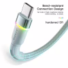 Дата кабель USB 2.0 AM to USB-C 1.0m 3A LED blue Essager (EXCT-XCD03) - Image 3