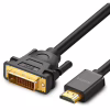 Кабель мультимедійний HDMI M to DVI M 3.0m HD106 black Ugreen (10136) - Image 2
