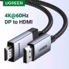 Кабель мультимедийный DisplayPort M to HDMI M 1.0m V2.0 4K60Hz DP119 black Ugreen (15773) - Image 3