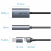 Переходник USB-C to RJ45 Ethernet 1000Mbps gray Vention (CFQHB) - Image 2