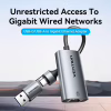 Переходник USB-C to RJ45 Ethernet 1000Mbps gray Vention (CFQHB) - Image 4