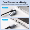 Переходник USB-C to RJ45 Ethernet 1000Mbps gray Vention (CFQHB) - Image 8