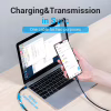 Дата кабель USB-C to Micro 5P 1.5m 10W black VENTION (COVBG) - Image 2