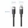 Дата кабель USB-C M/F 1.0m 100W 10Gbps 4K60Hz Vention (TRFBF) - Image 2