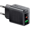 Зарядное устройство Acefast 2xUSB 30W (USB-C+USB-A) Gan A98 Black (6974316283263) - Image 2