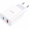 Зарядний пристрій HOCO C97A 1xUSB-C PD20W + 1xUSB QC3.0 White (6931474766076) - Image 4