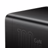 Зарядное устройство Baseus AC + 2xUSB-C 100W + 2xUSB + cable USB-C to USB-C 100W 1.0m black (PSZM000401) - Image 6
