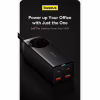Зарядний пристрій Baseus AC + 2xUSB-C 100W + 2xUSB + cable USB-C to USB-C 100W 1.0m black (PSZM000401) - Image 9