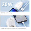Зарядний пристрій Essager USB-C PD20W + cable USB-C to Lightning white (EFJB02-XBL02-T) - Image 2