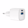 Зарядний пристрій Gembird 1xUSB-C PD20W + 1xUSB QC3.0 white (TA-UC-PDQC20-W-01) - Image 3