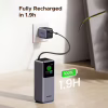 Батарея универсальная Ugreen 20000mAh 165W with Retractable Cable (PB726 55987B) - Image 6