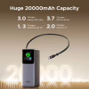 Батарея универсальная Ugreen 20000mAh 165W with Retractable Cable (PB726 55987B) - Image 9