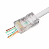 Конектор RJ45 cat.5e UTP 8P8C (наскрізні отв., позолоч. конт.) 100 шт Cablexpert (LC-PTU-01/100) - Image 2
