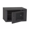 Шкаф настенный Ipcom 4U, 600*350, перфорация, RAL9005 (СН-4U-060х035-ДП-9005) - Image 2