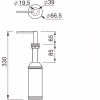 Дозатор для жидкого мыла Elleci ADI02304BK - Image 3