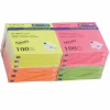 Бумага для заметок Buromax with adhesive layer 76х76мм, 100sheets, NEON colors (BM.2312-98) - Image 2
