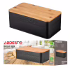 Хлібниця Ardesto Midori 33х18х12см, метал, бамбук, чорний (AR0912BB) - Image 9