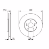 Тормозной диск Bosch 0 986 479 R47 - Image 2