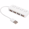 Концентратор Voltronic USB 2.0 to 4xUSB with LED buttons white (YT-H4L-W) - Image 2