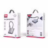 Концентратор XO USBC to USBCPD100W + HDMI 4K30Hz + USB 3.0 grey (HUB011.tranish) - Image 2