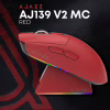 Мышка Ajazz AJ139 V2 MC Wireless/Bluetooth/USB Red (AJ139-V2-MC-R) - Image 6