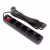 Мережевий фільтр живлення ColorWay CW-PSEA55BK, 5 розеток/ 5M black (CW-PSEA55BK) - Image 4