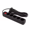 Мережевий фільтр живлення ColorWay CW-PSEA55BK, 5 розеток/ 5M black (CW-PSEA55BK) - Image 6