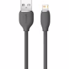 Дата кабель USB 2.0 AM to Lightning 2.0m 2.4A Jelly Liquid Silica Gel Black Baseus (CAGD000101) - Image 2