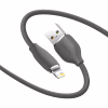 Дата кабель USB 2.0 AM to Lightning 2.0m 2.4A Jelly Liquid Silica Gel Black Baseus (CAGD000101) - Image 3
