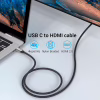 Кабель мультимедийный USB-C to HDMI M 1.5m 4K60Hz Thunderbolt 3 HDCP2.2 black Vention (CRBBG) - Image 6