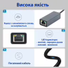 Адаптер USB-C to RJ45 Ethernet 1000Mbps Dynamode (DM-AD-GLAN-C) - Image 7