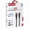 Дата кабель USB-C to USB-C 2.0m Promate (powerbolt240-2m.black) - Image 2