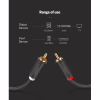 Кабель мультимедійний 2xRCA M to 2xRCA M 1.0m AV104 black Ugreen (30747) - Image 5