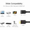 Кабель мультимедійний HDMI M to HDMI M 1.0m 90° corner HD103 black Ugreen (10172) - Image 4