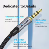 Кабель мультимедійний 3.5mm M to 3.5mm M 1.0m (4pin) gray Vention (BAQHF) - Image 3