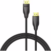 Кабель мультимедийный DisplayPort M to DisplayPort M 2.0m 8K60Hz black Vention (HCCBH) - Image 2