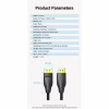 Кабель мультимедійний DisplayPort M to DisplayPort M 2.0m 8K60Hz black Vention (HCCBH) - Image 9