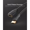 Кабель мультимедійний HDMI M to HDMI F 0.5m 4K60Hz black Vention (VAA-B06-B050) - Image 2
